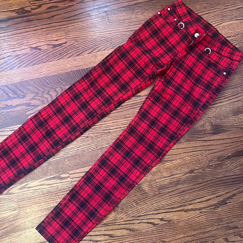 NWOT Plaid zipper pants